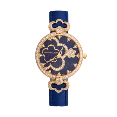 a ladies wach in blue